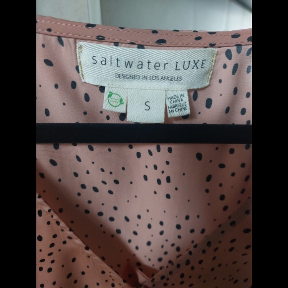 Saltwater Luxe cheetah print blouse size small - Picture 2 of 8